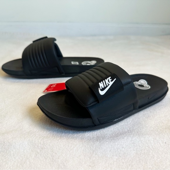 Nike NEW in BOX OffCourt Women’s Adjust Slide Black White, size 10 - Picture 9 of 16